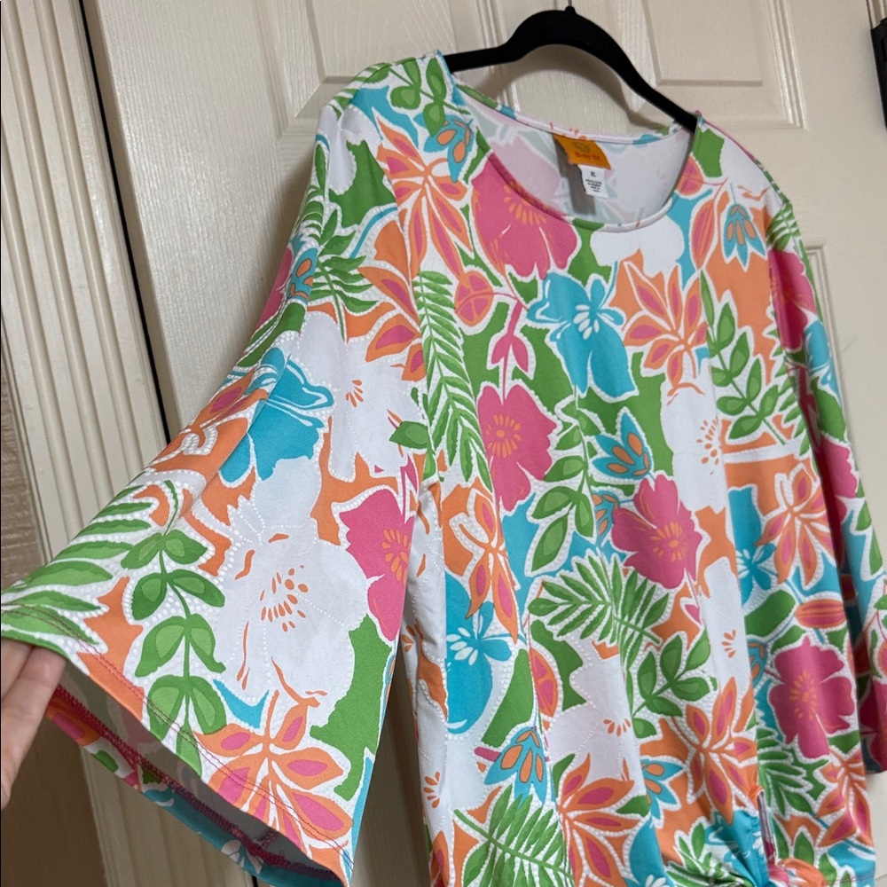 Ruby Rd. Multicolor Floral Top - Picture 4 of 11